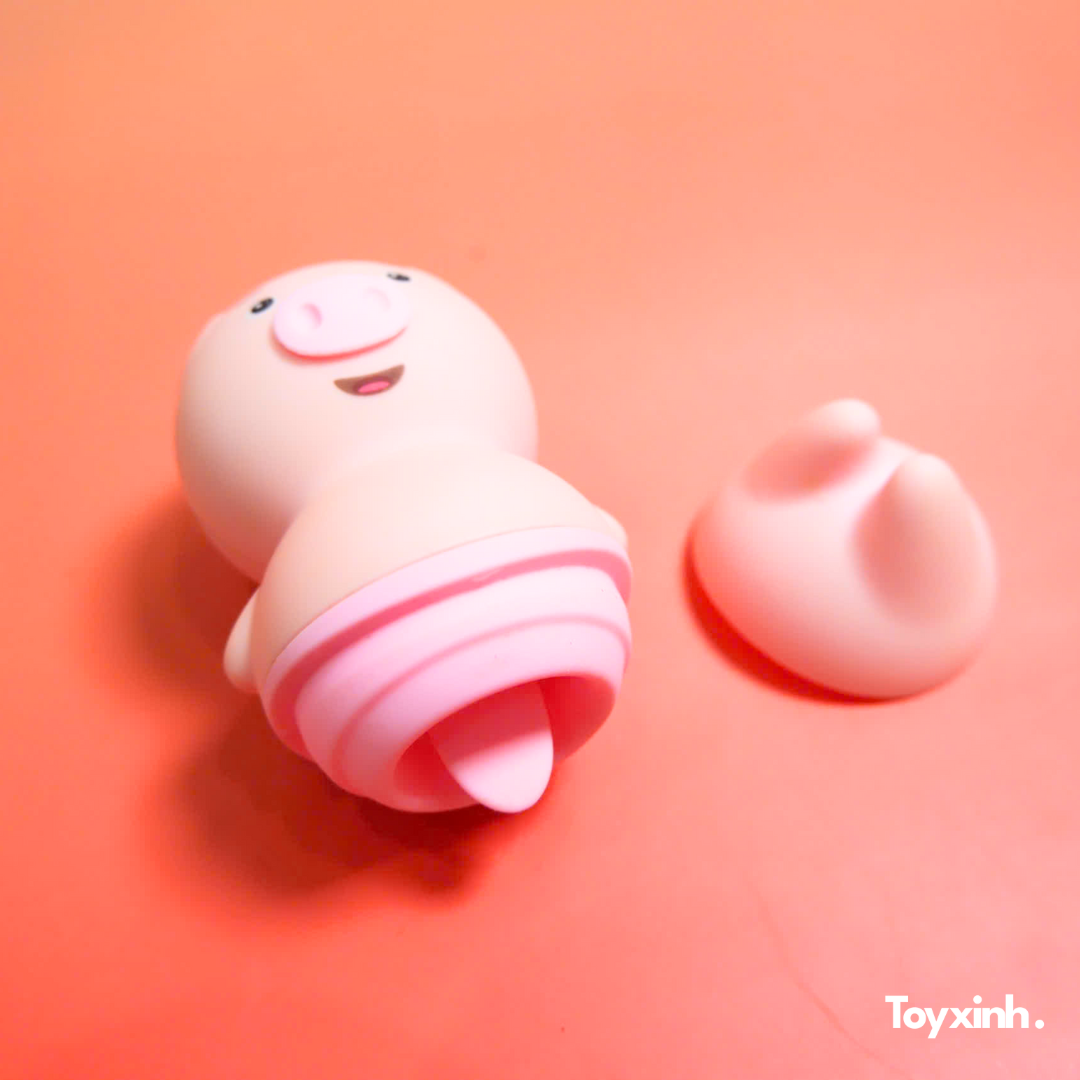 MÁY LƯỠI LIẾM HÌNH CON HEO NGỤY TRANG PIGGY TONGUE 6 CHẾ ĐỘ
