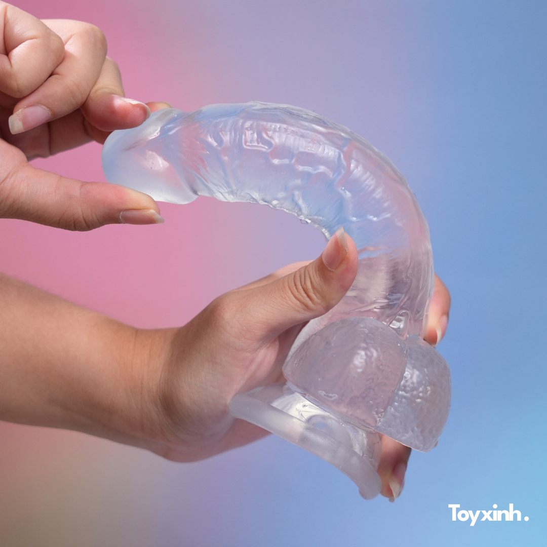 DILDO TRONG SUỐT CRYSTAL