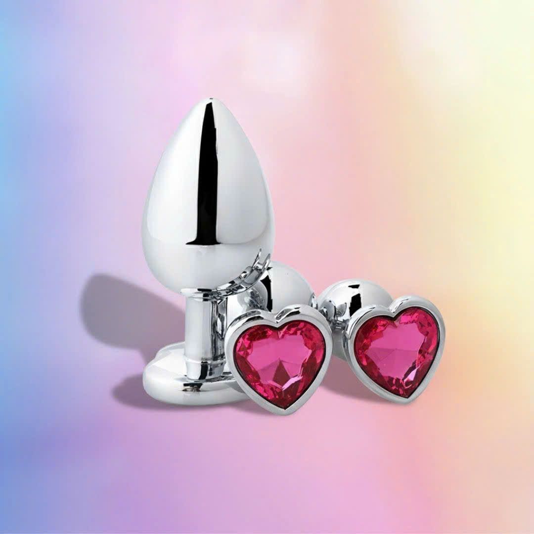 BUTTPLUG TRÁI TIM 2.8CM CHO NEWBIE NHIỀU MÀU