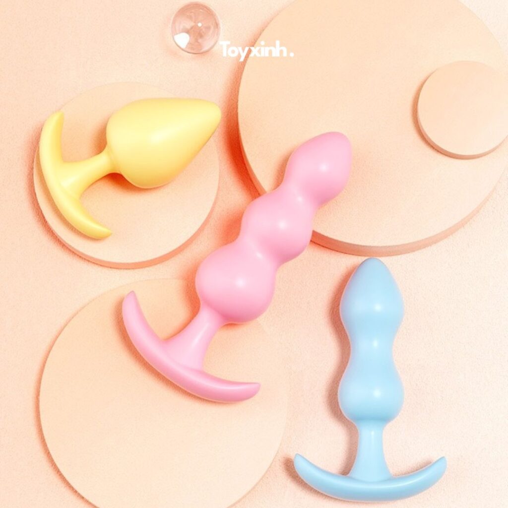 SET 3 BUTTPLUG SILICONE