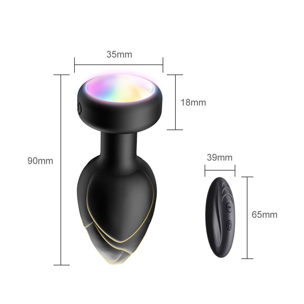 BUTTPLUG RUNG PHOENIX CÓ ĐÈN LED CÓ ĐIỀU KHIỂN TỪ XA