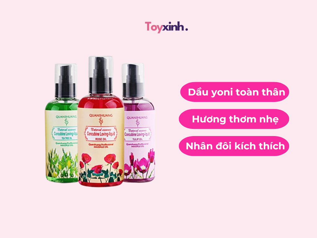 DẦU MASSAGE YONI TOÀN THÂN HƯƠNG HOA 200ML