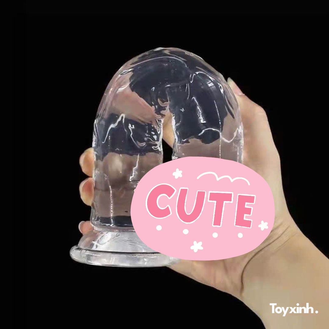 DILDO TRONG SUỐT GLEAM DILDO