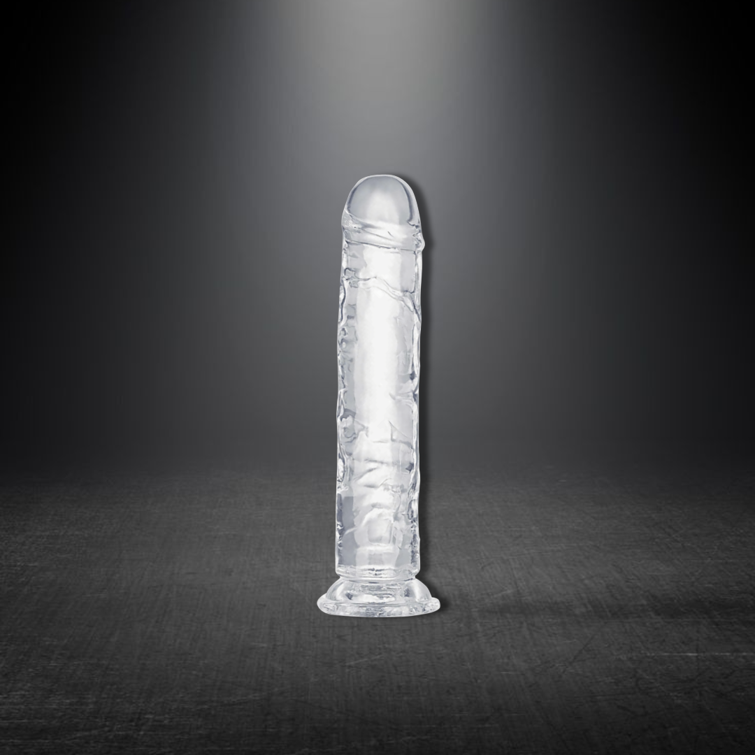 DILDO TRONG SUỐT GLEAM DILDO MỀM DẺO SIZE 15CM TÚI OTP
