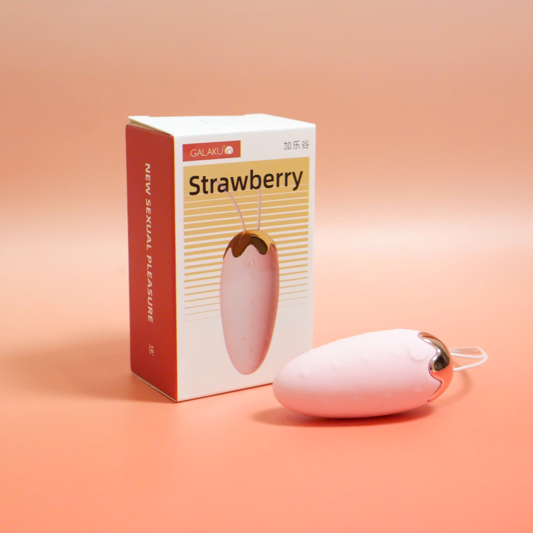 TRỨNG RUNG TRÁI DÂU SWEET STRAWBERRY ĐIỀU KHIỂN TỪ XA QUA APP 20 CHẾ ĐỘ