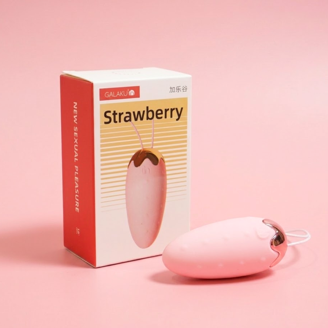 TRỨNG RUNG TRÁI DÂU SWEET STRAWBERRY ĐIỀU KHIỂN TỪ XA QUA APP 20 CHẾ ĐỘ