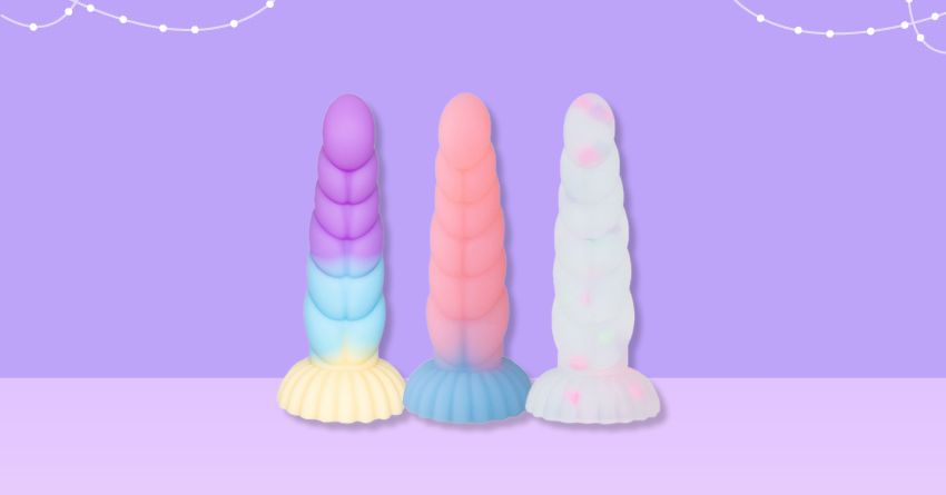 DILDO XOẮN CẦU VỒNG NHIỀU MÀU SIÊU MỀM DẺO SIZE 14CM