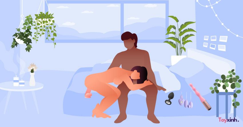 Dildo có đế hít