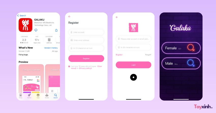 HƯỚNG DẪN KẾT NỐI APP VỚI TRỨNG RUNG GALAKU ĐIỀU KHIỂN TỪ XA