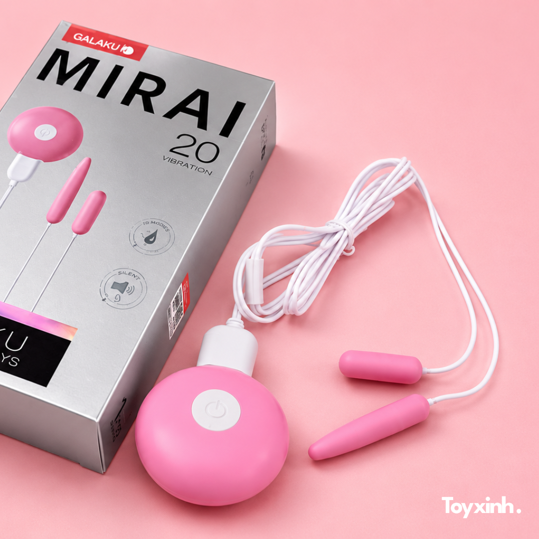 TRỨNG RUNG MINI MUSE CÓ DÂY ĐIỀU KHIỂN TỪ XA REMOTE 20 CHẾ ĐỘ
