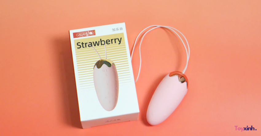 TRỨNG RUNG TRÁI DÂU SWEET STRAWBERRY ĐIỀU KHIỂN TỪ XA QUA APP 20 CHẾ ĐỘ