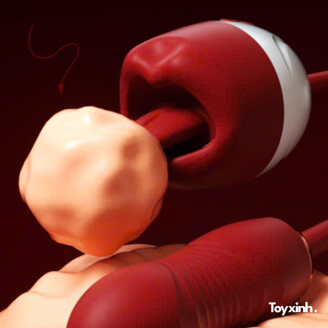 MÁY RUNG THỤT LƯỠI LIẾM HOA HỒNG MISS ROSY 10 CHẾ ĐỘ