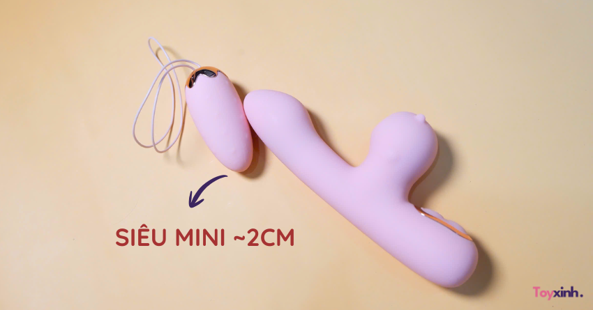 Trứng rung mini Sweet Strawberry điều khiển qua app