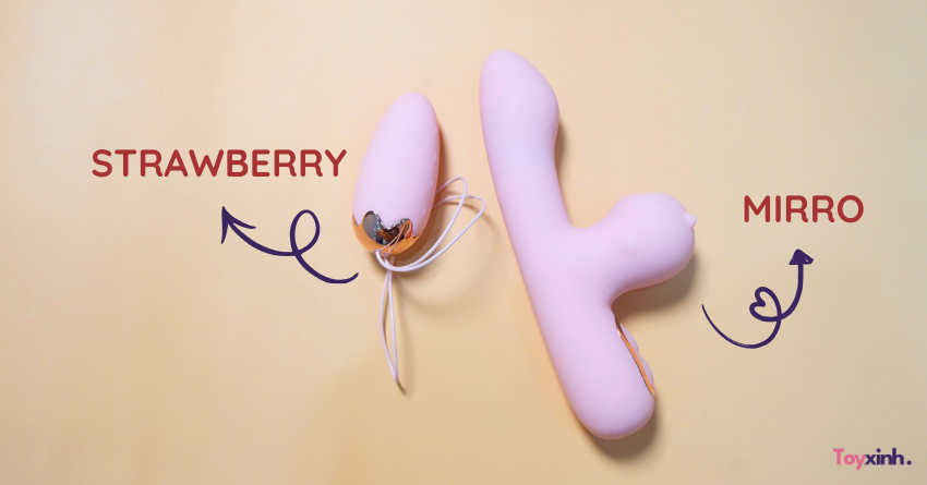 Trứng rung mini Sweet Strawberry điều khiển qua app