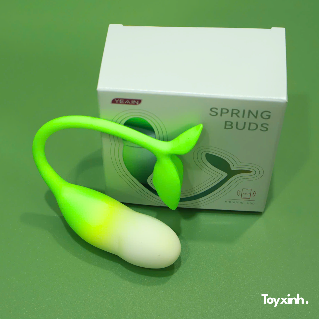 TRỨNG RUNG SPRING BUDS ĐIỀU KHIỂN TỪ XA QUA APP 9 CHẾ ĐỘ MẠNH MẼ