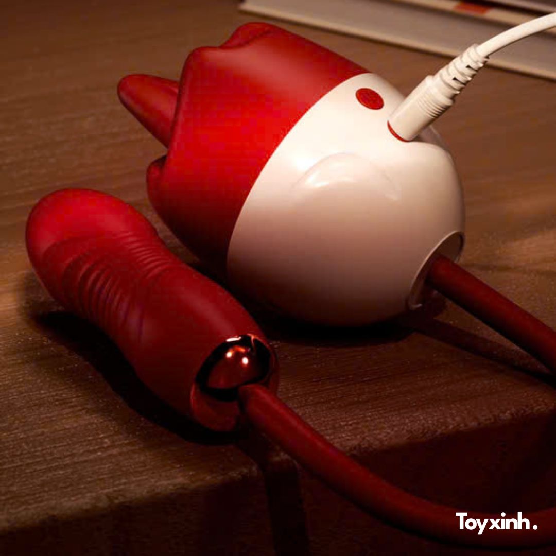 MÁY RUNG THỤT LƯỠI LIẾM HOA HỒNG MISS ROSY 10 CHẾ ĐỘ