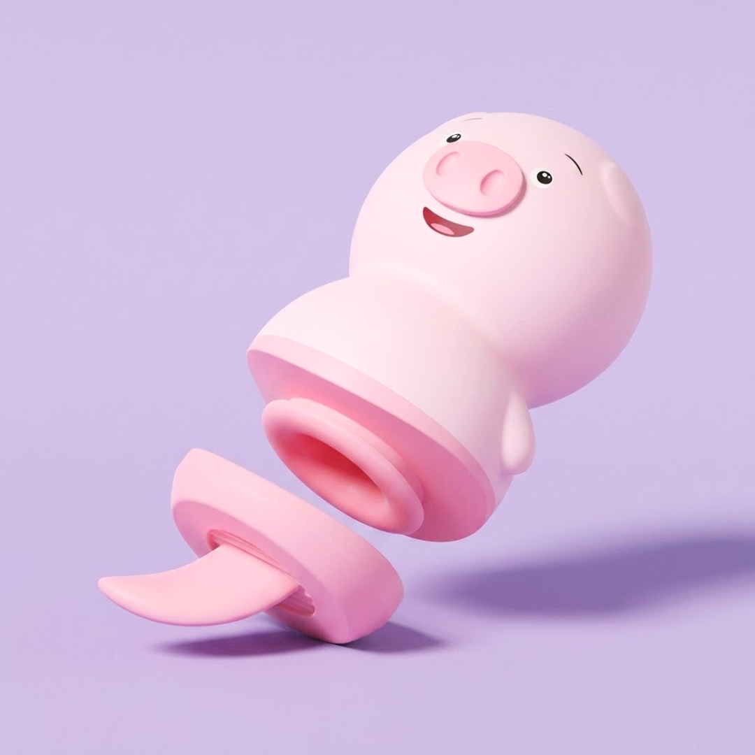 MÁY LƯỠI LIẾM KÈM HÚT 2IN1 LOVELY PIG 10 CHẾ ĐỘ