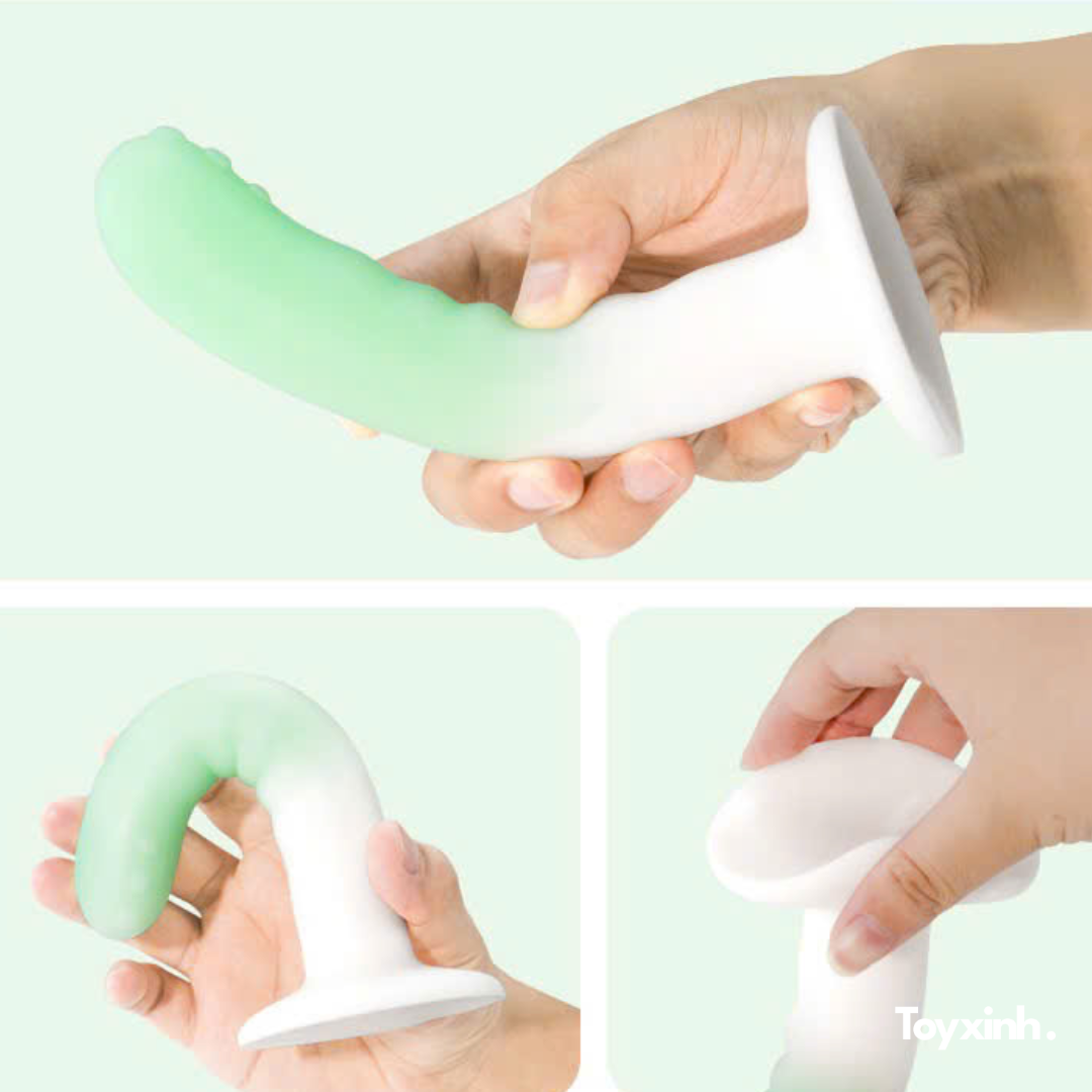DILDO SIÊU MỀM ELF TAIL CONG KÍCH THÍCH ĐIỂM G