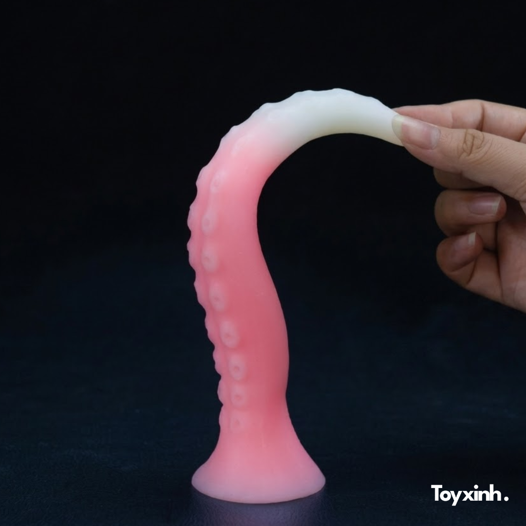 DILDO XÚC TU SAKURA TENTACLE TĂNG KÍCH THÍCH ĐIỂM G SILICON MỀM DẺO 15CM