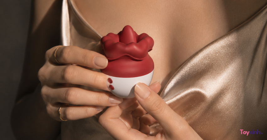 Máy Rung Ngụy Trang Bông Hồng Red Eden