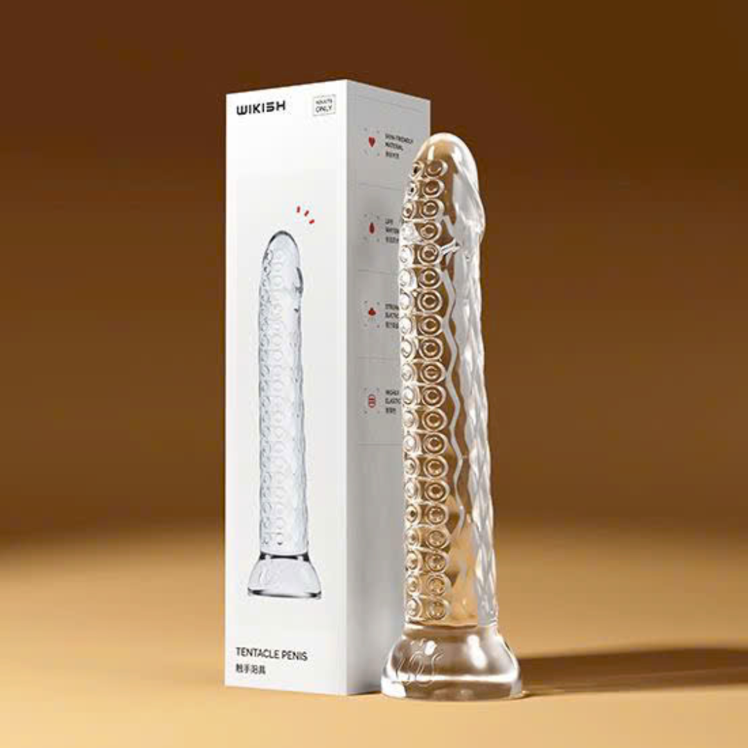 DILDO TRONG SUỐT CRYSTALIS OCTO