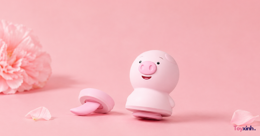 Máy liếm con heo Piggy Tongue nhỏ xinh dễ thương
