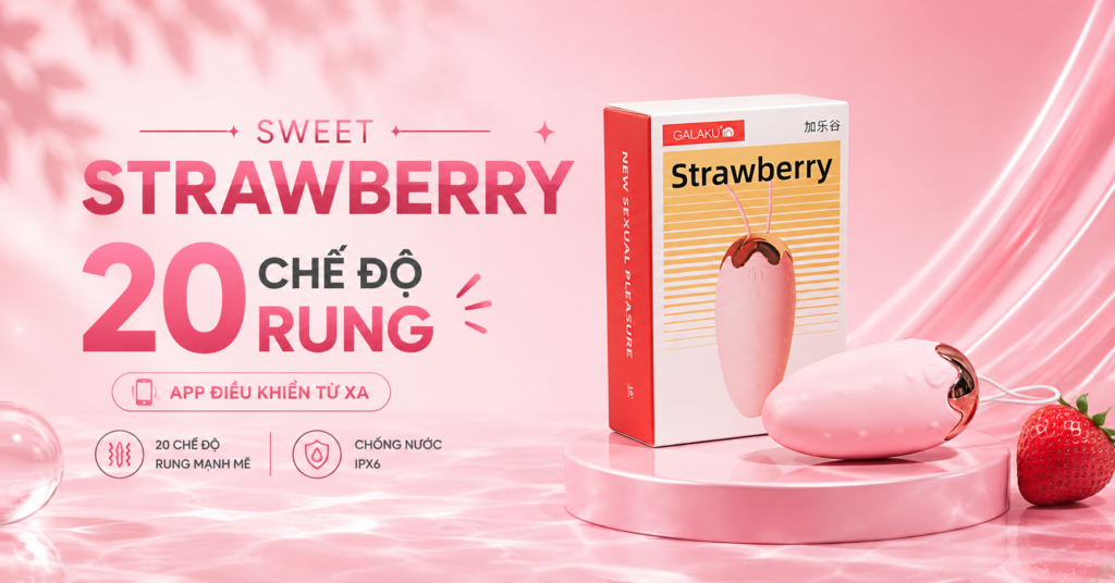Máy rung ngụy trang Sweet Strawberry