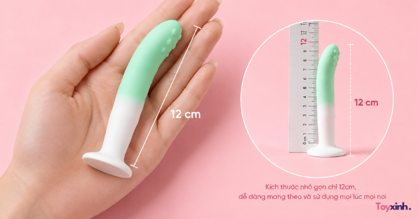 Dildo Siêu Mềm Elf Tail Cong Kích Thích Điểm G