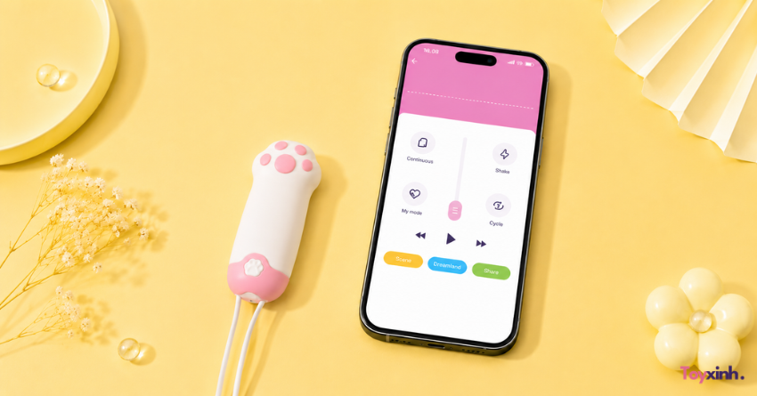 Trứng rung điều khiển app Naomi