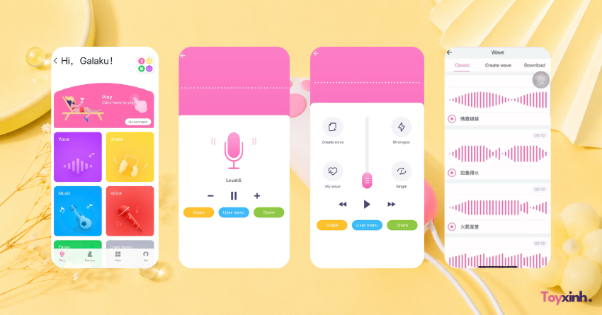 Trứng rung ngụy trang chân mèo Naomi 20 chế độ điều khiển từ xa qua App Galaku