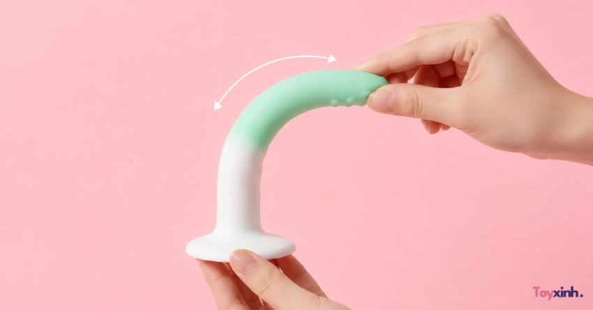 Dildo Siêu Mềm Elf Tail Cong Kích Thích Điểm G