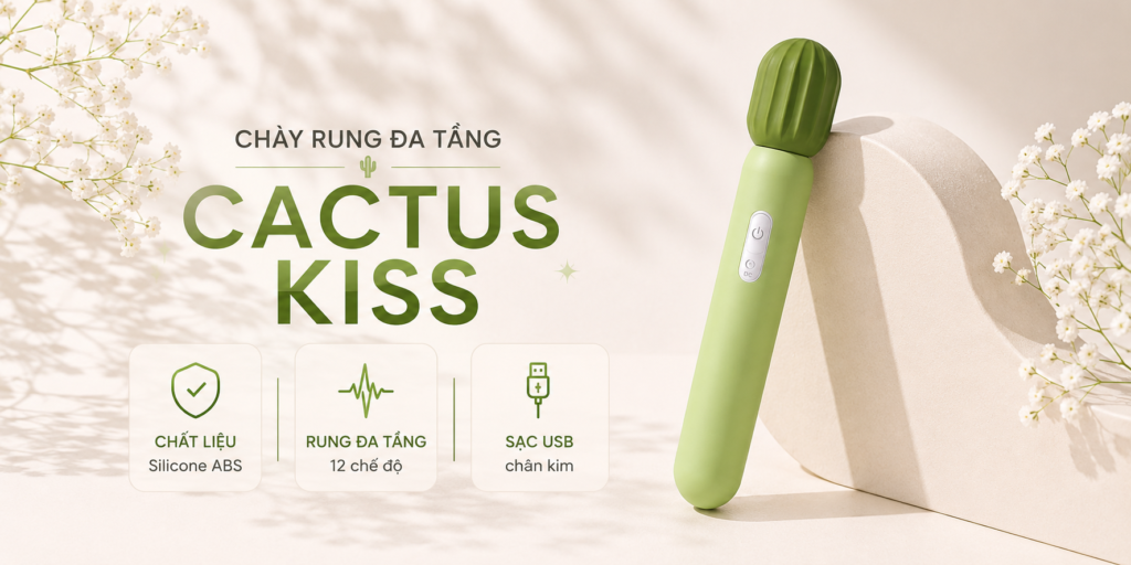 CHÀY RUNG CACTUS KISS 12 CHẾ ĐỘ – CHÀY RUNG ĐA TẦNG CAO CẤP CHÍNH HÃNG